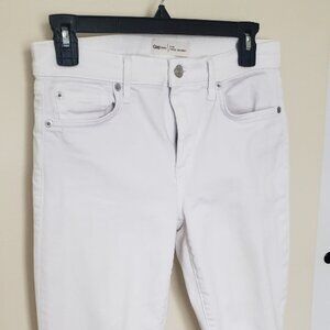 Gap True Skinny women's white jeans, 27R